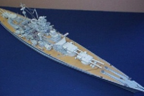 Wilhelmshaven 1/250 Battleship Bismarck 1/250 Scale Cardstock Model, 1201 plastic model kit